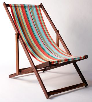 Striped beach chair from Gallant & Jones