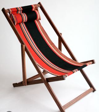 Striped beach chair from Gallant & Jones