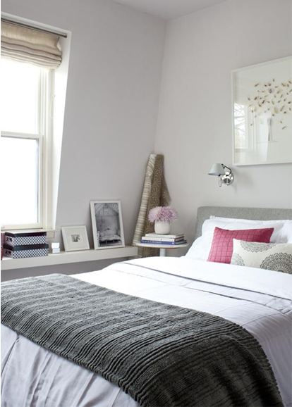 Simple grey bedroom
