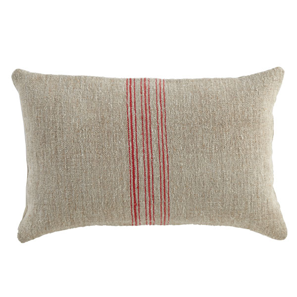 Feed sack pillow from Wisteria
