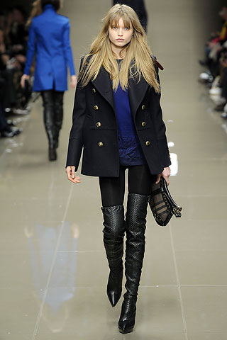 model from Burberry Prorsum's 2010 Fall Ready-to-Wear fashion show