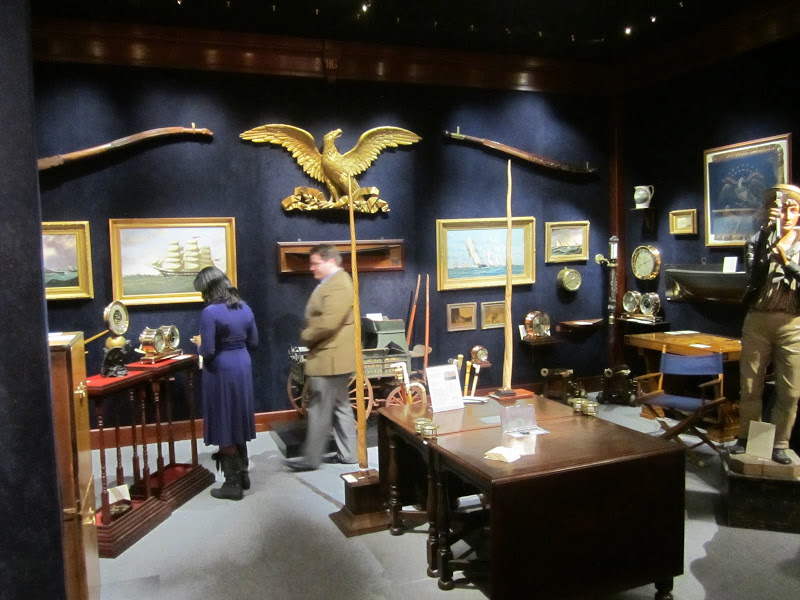 Room of antiques at the Young Collector's Night at the Winter Antiques Show