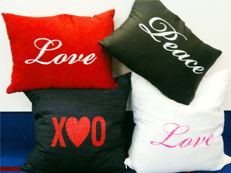 Four Fred Segal Originals Pillows