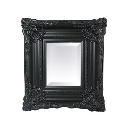 Ornate balck mirror