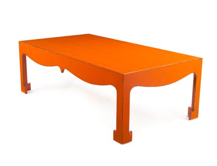 Orange coffee table from Niv Designs